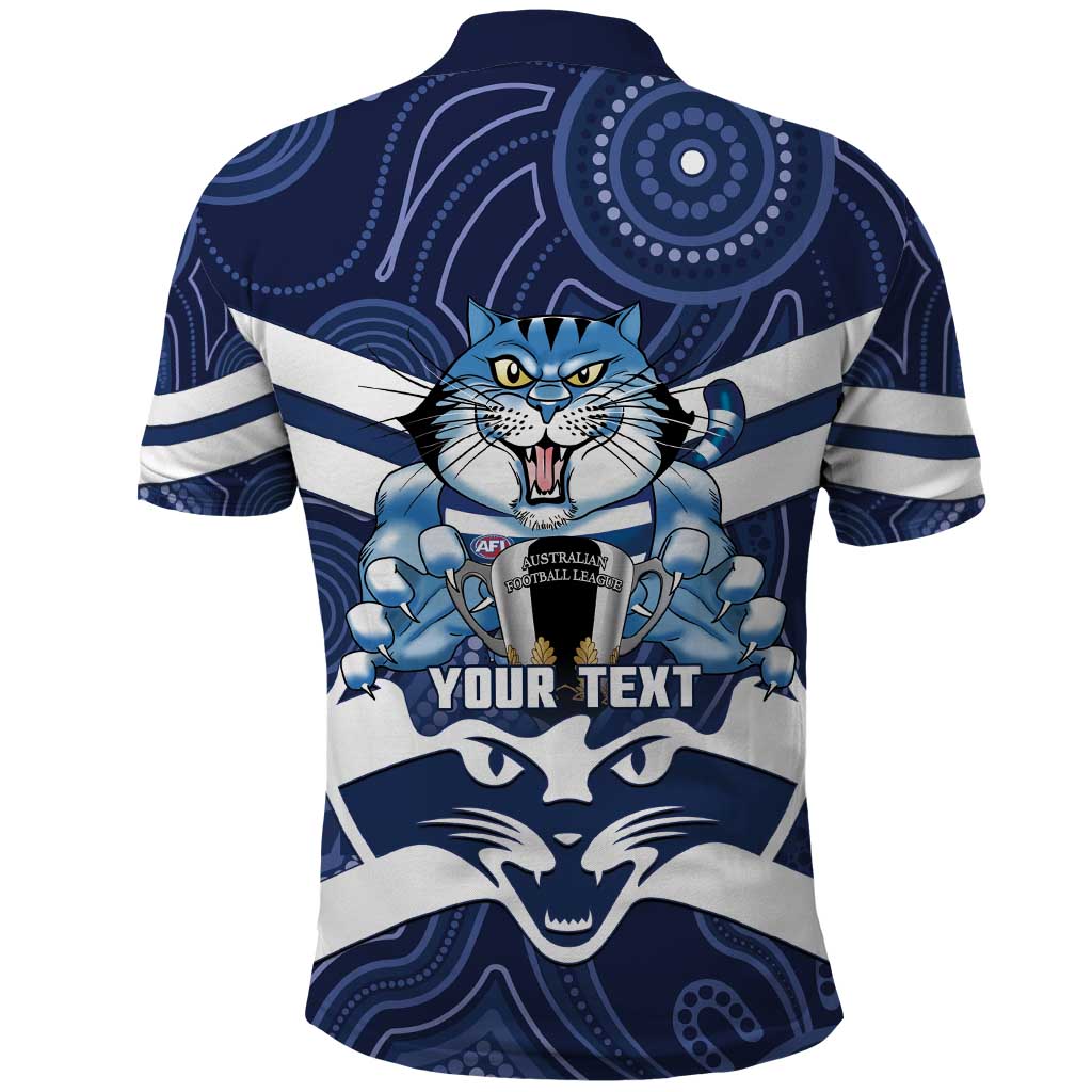 AFL Cats Football Personalised Polo Shirt Final Geelong Premiers Trophy Aboriginal - Aussie Hoodie