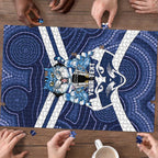 AFL Cats Football Personalised Puzzle Final Geelong Premiers Trophy Aboriginal - Aussie Hoodie