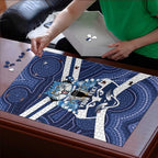 AFL Cats Football Personalised Puzzle Final Geelong Premiers Trophy Aboriginal - Aussie Hoodie