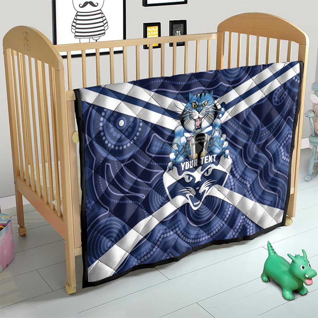 AFL Cats Football Personalised Quilt Final Geelong Premiers Trophy Aboriginal - Aussie Hoodie