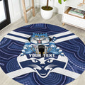 AFL Cats Football Personalised Round Carpet Final Geelong Premiers Trophy Aboriginal - Aussie Hoodie