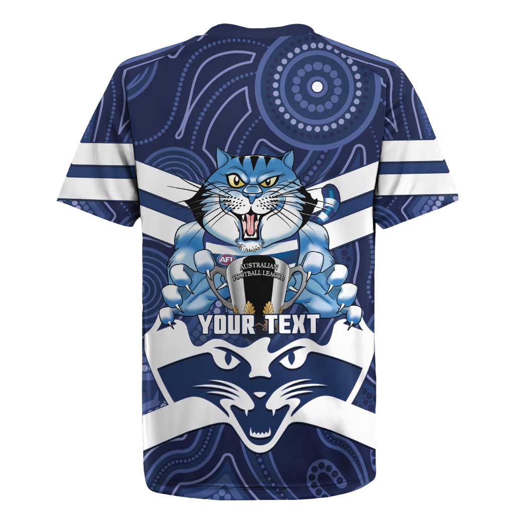 AFL Cats Football Personalised Rugby Jersey Final Geelong Premiers Trophy Aboriginal - Aussie Hoodie