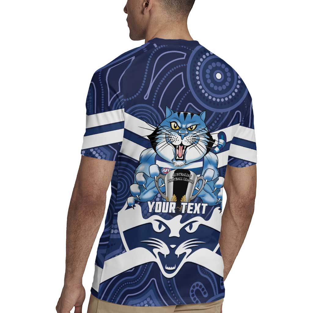 AFL Cats Football Personalised Rugby Jersey Final Geelong Premiers Trophy Aboriginal - Aussie Hoodie