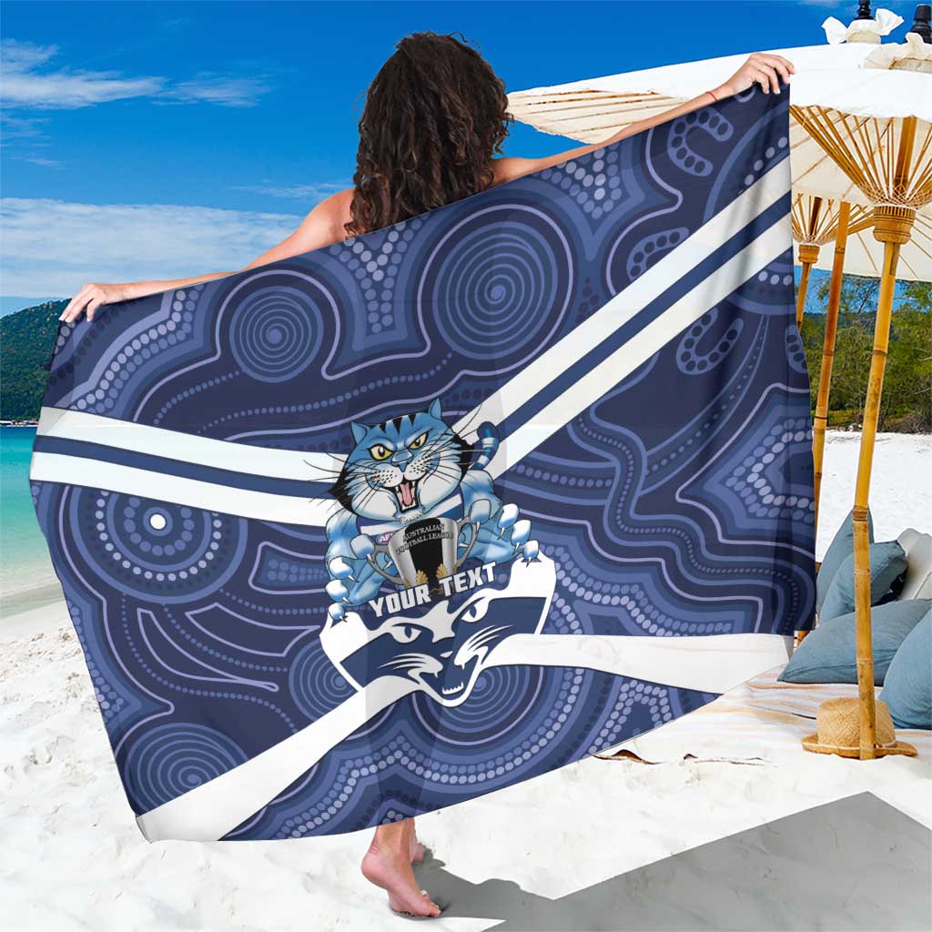 AFL Cats Football Personalised Sarong Final Geelong Premiers Trophy Aboriginal - Aussie Hoodie