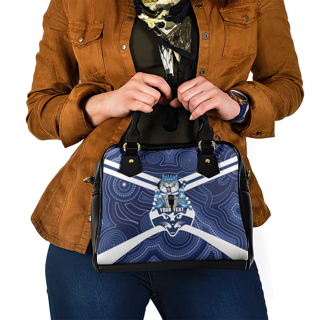 AFL Cats Football Personalised Shoulder Handbag Final Geelong Premiers Trophy Aboriginal - Aussie Hoodie