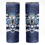AFL Cats Football Personalised Skinny Tumbler Final Geelong Premiers Trophy Aboriginal - Aussie Hoodie