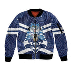 AFL Cats Football Personalised Sleeve Zip Bomber Jacket Final Geelong Premiers Trophy Aboriginal - Aussie Hoodie
