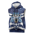 AFL Cats Football Personalised Sleeveless Hoodie Final Geelong Premiers Trophy Aboriginal - Aussie Hoodie