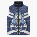 AFL Cats Football Personalised Sleeveless Puffer Jacket Final Geelong Premiers Trophy Aboriginal - Aussie Hoodie
