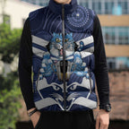 AFL Cats Football Personalised Sleeveless Puffer Jacket Final Geelong Premiers Trophy Aboriginal - Aussie Hoodie