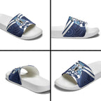 AFL Cats Football Personalised Slide Sandals Final Geelong Premiers Trophy Aboriginal - Aussie Hoodie