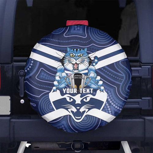 AFL Cats Football Personalised Spare Tire Cover Final Geelong Premiers Trophy Aboriginal - Aussie Hoodie