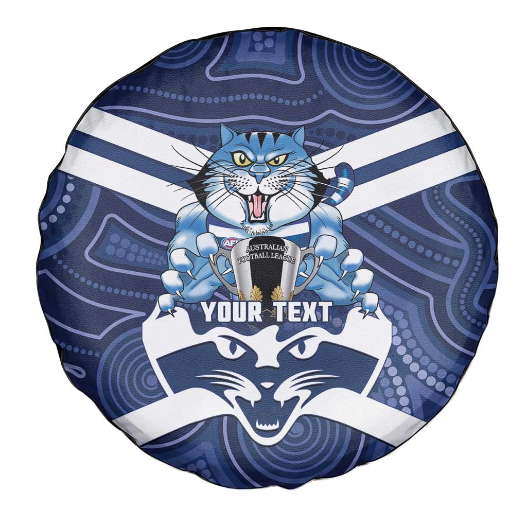 AFL Cats Football Personalised Spare Tire Cover Final Geelong Premiers Trophy Aboriginal - Aussie Hoodie