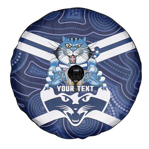AFL Cats Football Personalised Spare Tire Cover Final Geelong Premiers Trophy Aboriginal - Aussie Hoodie