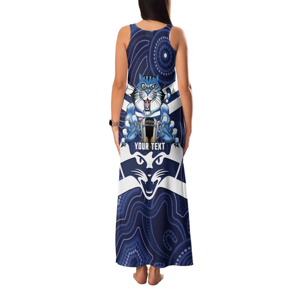 AFL Cats Football Personalised Tank Maxi Dress Final Geelong Premiers Trophy Aboriginal - Aussie Hoodie