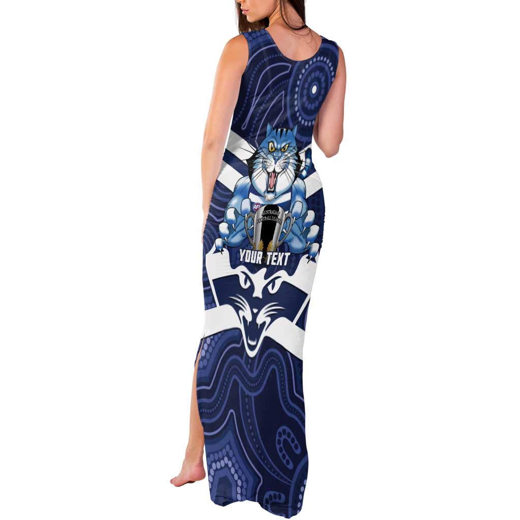 AFL Cats Football Personalised Tank Maxi Dress Final Geelong Premiers Trophy Aboriginal - Aussie Hoodie