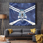 AFL Cats Football Personalised Tapestry Final Geelong Premiers Trophy Aboriginal - Aussie Hoodie