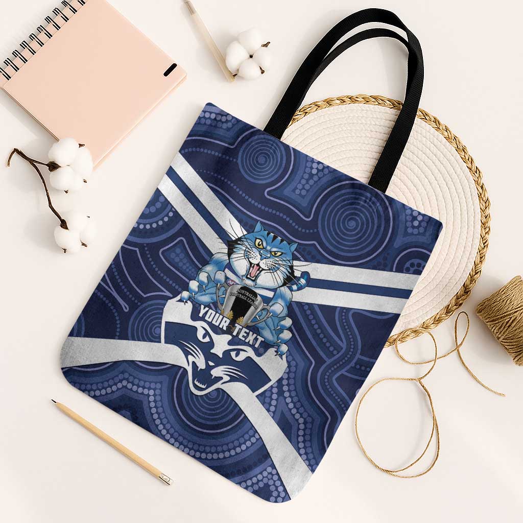 AFL Cats Football Personalised Tote Bag Final Geelong Premiers Trophy Aboriginal - Aussie Hoodie