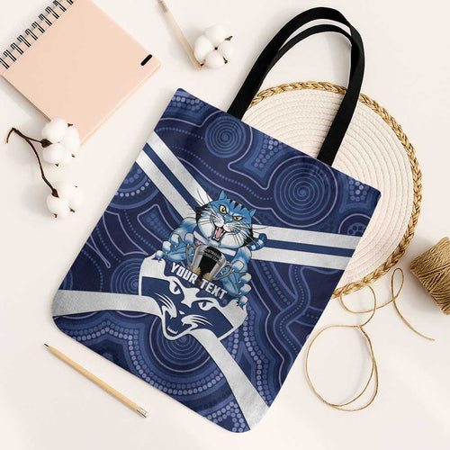 AFL Cats Football Personalised Tote Bag Final Geelong Premiers Trophy Aboriginal - Aussie Hoodie