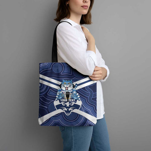 AFL Cats Football Personalised Tote Bag Final Geelong Premiers Trophy Aboriginal - Aussie Hoodie