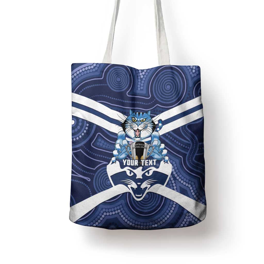 AFL Cats Football Personalised Tote Bag Final Geelong Premiers Trophy Aboriginal - Aussie Hoodie