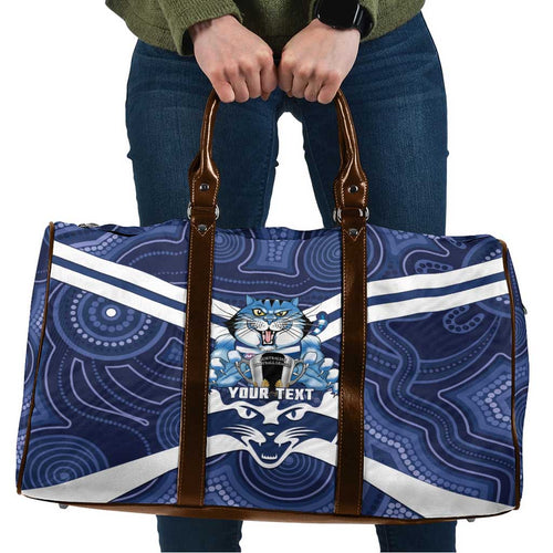 AFL Cats Football Personalised Travel Bag Final Geelong Premiers Trophy Aboriginal - Aussie Hoodie