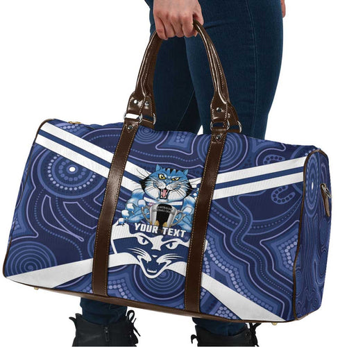 AFL Cats Football Personalised Travel Bag Final Geelong Premiers Trophy Aboriginal - Aussie Hoodie
