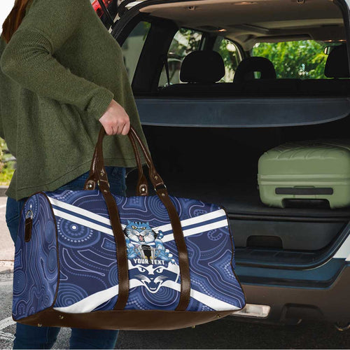 AFL Cats Football Personalised Travel Bag Final Geelong Premiers Trophy Aboriginal - Aussie Hoodie