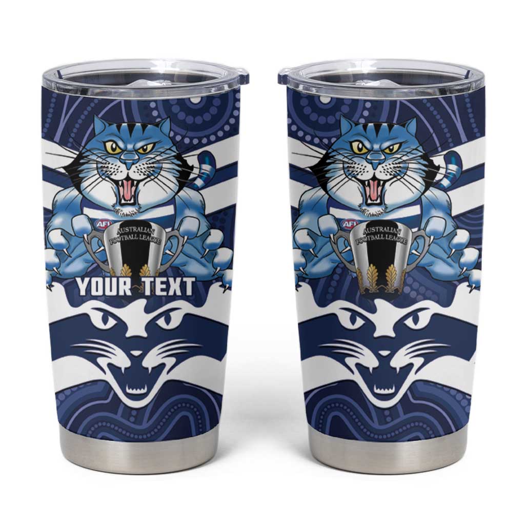 AFL Cats Football Personalised Tumbler Cup Final Geelong Premiers Trophy Aboriginal - Aussie Hoodie