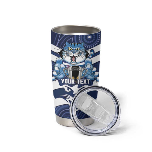 AFL Cats Football Personalised Tumbler Cup Final Geelong Premiers Trophy Aboriginal - Aussie Hoodie