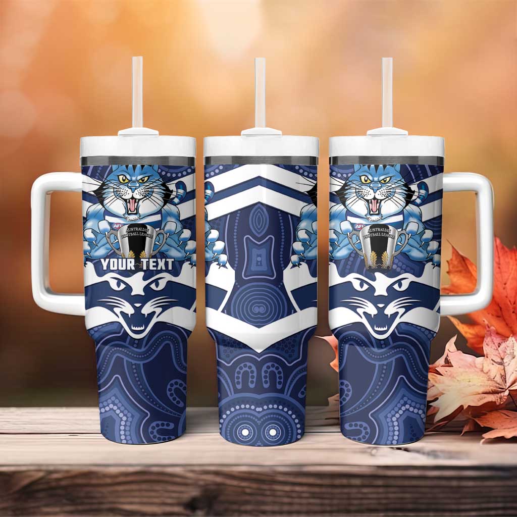 AFL Cats Football Personalised Tumbler With Handle Final Geelong Premiers Trophy Aboriginal - Aussie Hoodie