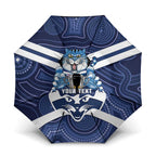AFL Cats Football Personalised Umbrella Final Geelong Premiers Trophy Aboriginal - Aussie Hoodie