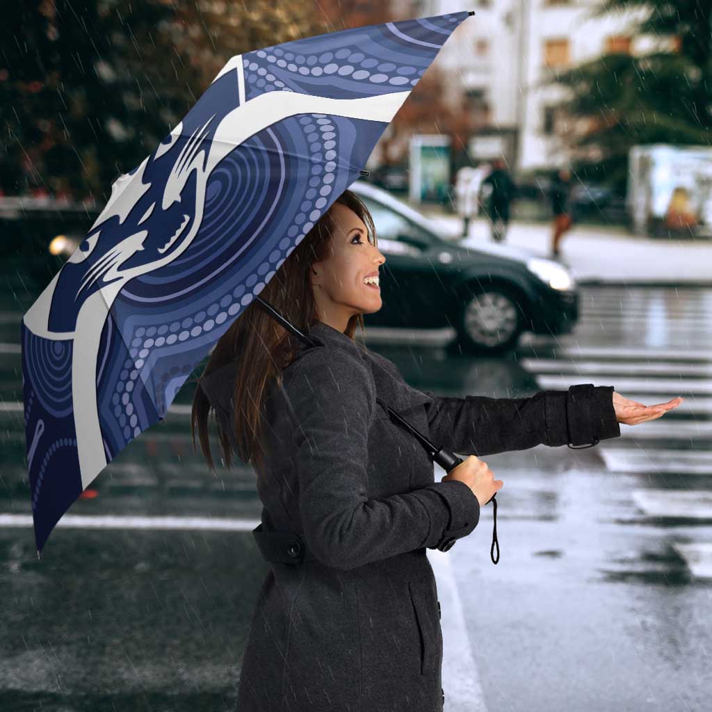 AFL Cats Football Personalised Umbrella Final Geelong Premiers Trophy Aboriginal - Aussie Hoodie