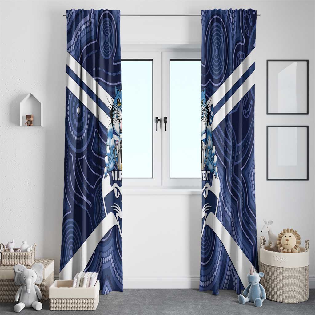 AFL Cats Football Personalised Window Curtain Final Geelong Premiers Trophy Aboriginal - Aussie Hoodie