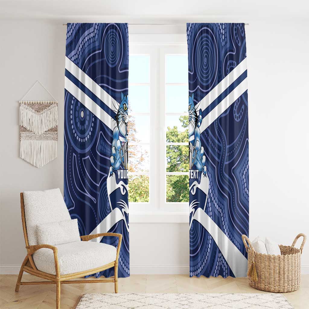 AFL Cats Football Personalised Window Curtain Final Geelong Premiers Trophy Aboriginal - Aussie Hoodie
