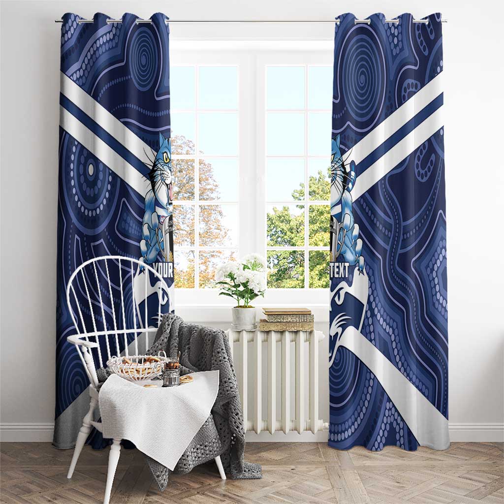 AFL Cats Football Personalised Window Curtain Final Geelong Premiers Trophy Aboriginal - Aussie Hoodie