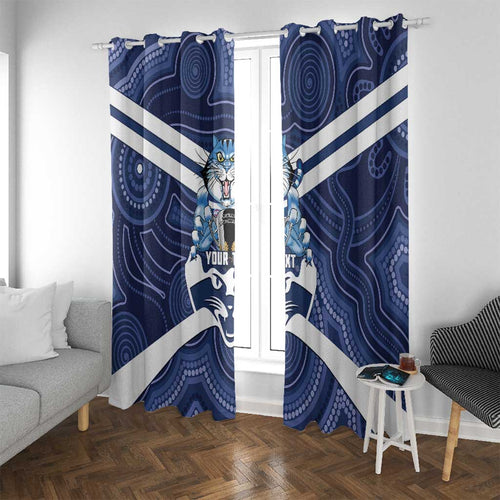 AFL Cats Football Personalised Window Curtain Final Geelong Premiers Trophy Aboriginal - Aussie Hoodie