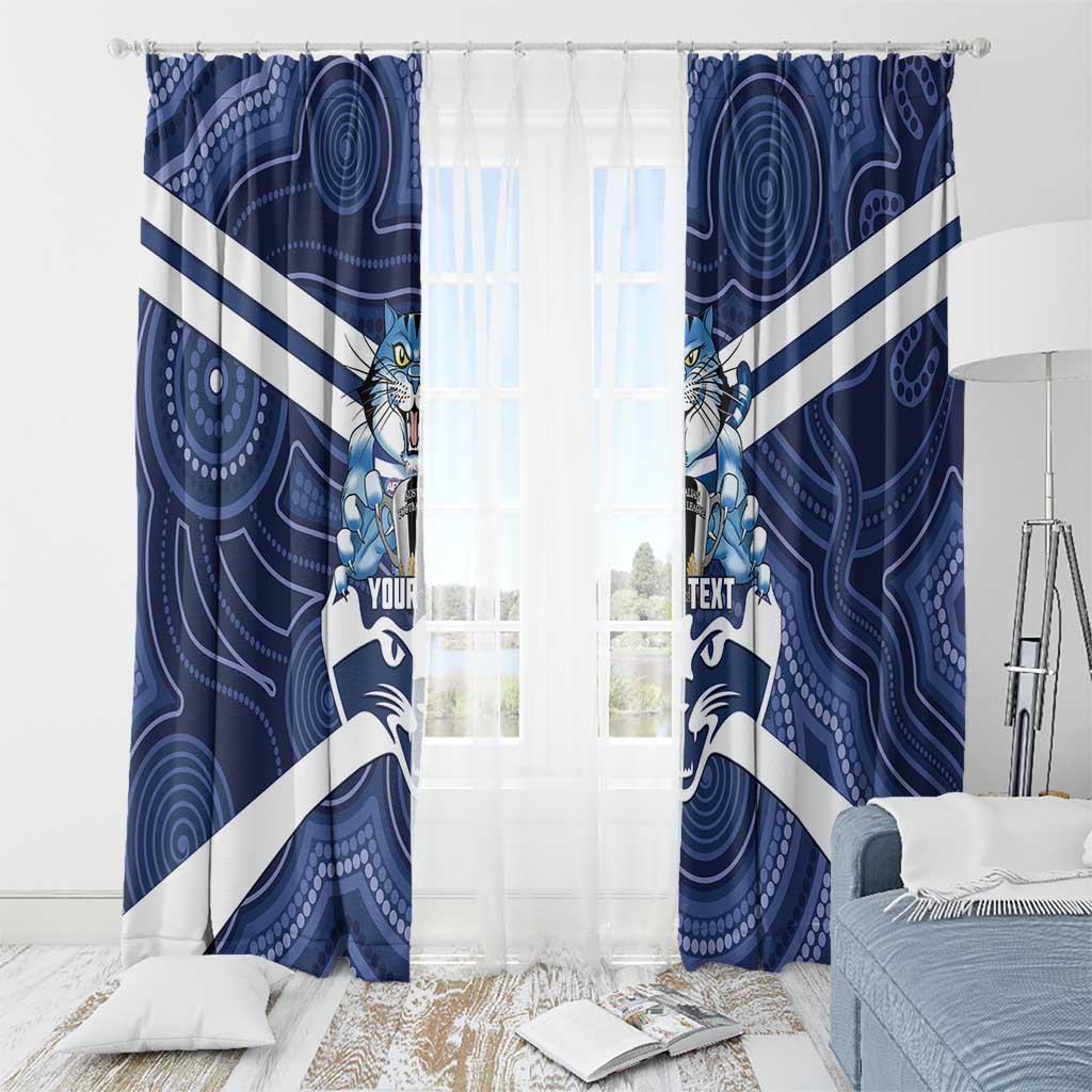 AFL Cats Football Personalised Window Curtain Final Geelong Premiers Trophy Aboriginal - Aussie Hoodie