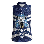 AFL Cats Football Personalised Women Sleeveless Polo Shirt Final Geelong Premiers Trophy Aboriginal - Aussie Hoodie