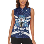 AFL Cats Football Personalised Women Sleeveless Polo Shirt Final Geelong Premiers Trophy Aboriginal - Aussie Hoodie