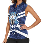 AFL Cats Football Personalised Women Sleeveless Polo Shirt Final Geelong Premiers Trophy Aboriginal - Aussie Hoodie