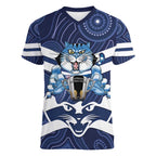 AFL Cats Football Personalised Women V-Neck T-Shirt Final Geelong Premiers Trophy Aboriginal - Aussie Hoodie