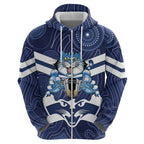 AFL Cats Football Personalised Zip Hoodie Final Geelong Premiers Trophy Aboriginal - Aussie Hoodie