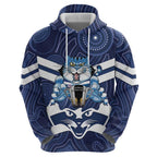 AFL Cats Football Personalised Zip Hoodie Final Geelong Premiers Trophy Aboriginal - Aussie Hoodie