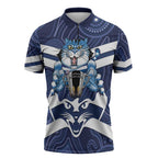 AFL Cats Football Personalised Zipper Polo Shirt Final Geelong Premiers Trophy Aboriginal - Aussie Hoodie