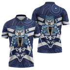 AFL Cats Football Personalised Zipper Polo Shirt Final Geelong Premiers Trophy Aboriginal - Aussie Hoodie