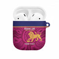 AFL Lions Football Custom AirPods Case Brisbane Fight For Victory Indigenous Art - Aussie Hoodie