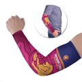 AFL Lions Football Custom Arm Sleeves Brisbane Fight For Victory Indigenous Art - Aussie Hoodie