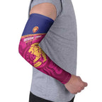 AFL Lions Football Custom Arm Sleeves Brisbane Fight For Victory Indigenous Art - Aussie Hoodie