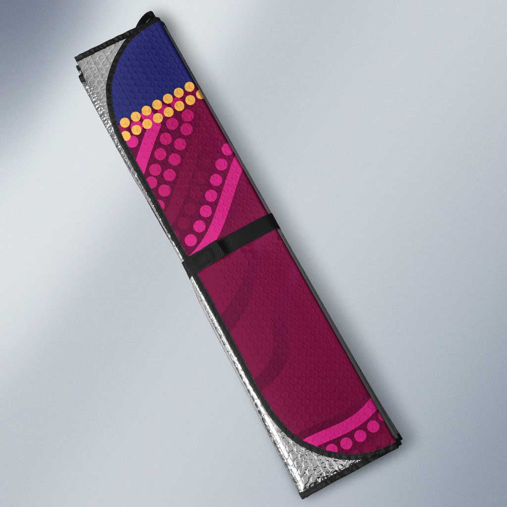 AFL Lions Football Custom Auto Sun Shade Brisbane Fight For Victory Indigenous Art - Aussie Hoodie